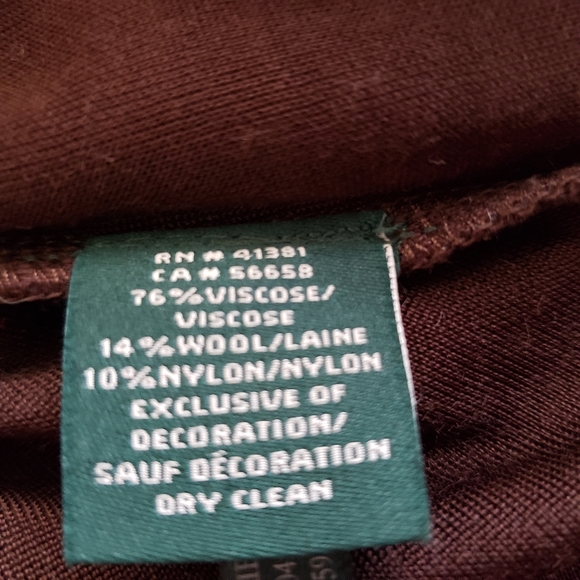 Lauren Ralph Lauren Pullover Top Faux Suede Trim - Picture 12 of 12